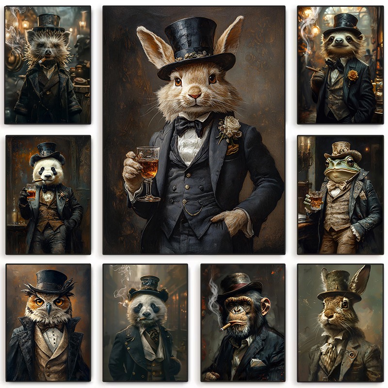 Pet Portrait Custom - Impression sur toile de portraits d'animaux