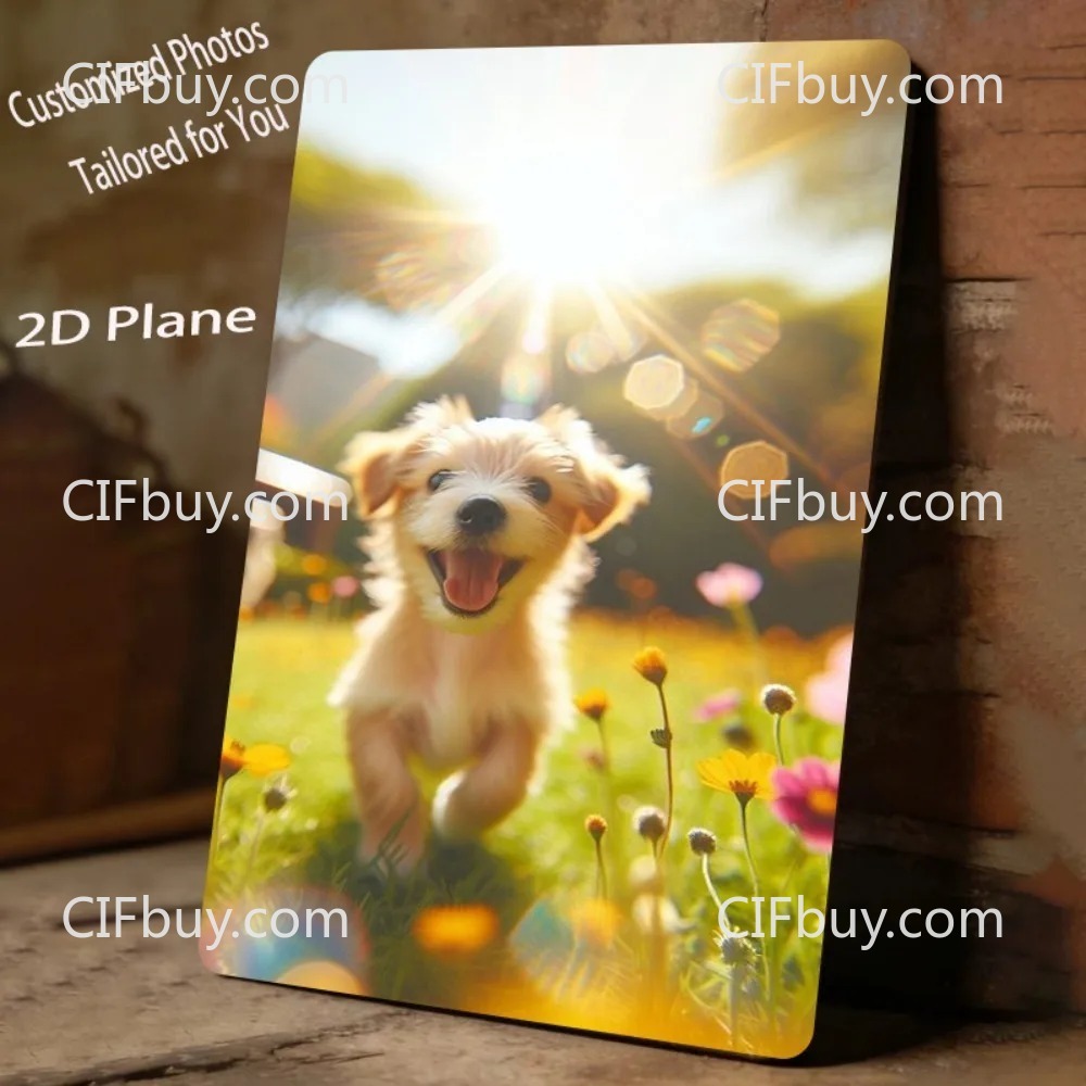 [2D Plat] 1 plaque métallique  - Pet Portrait Custom avis et prix