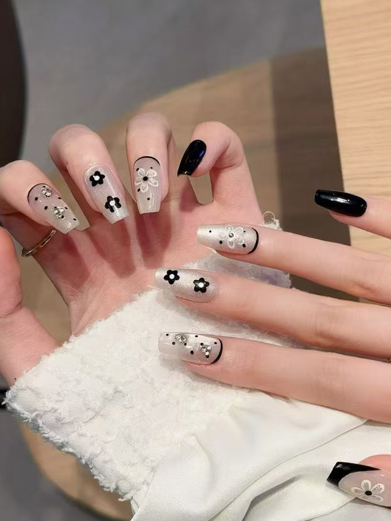 10 faux ongles à presser, cour - Pressed Flower Art avis et prix