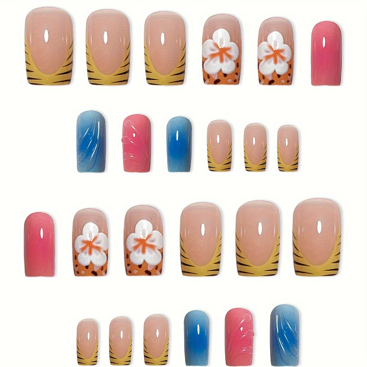 24 pièces tête carrée courte f - Pressed Flower Art avis et prix