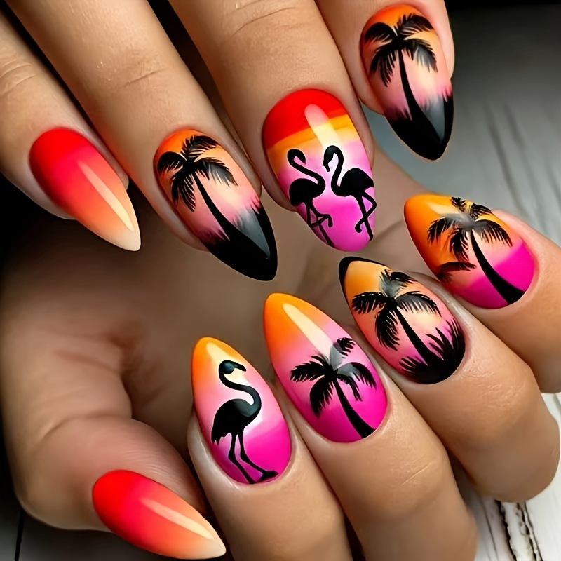 Faux ongles moyens pour femmes - Pressed Flower Art avis et prix