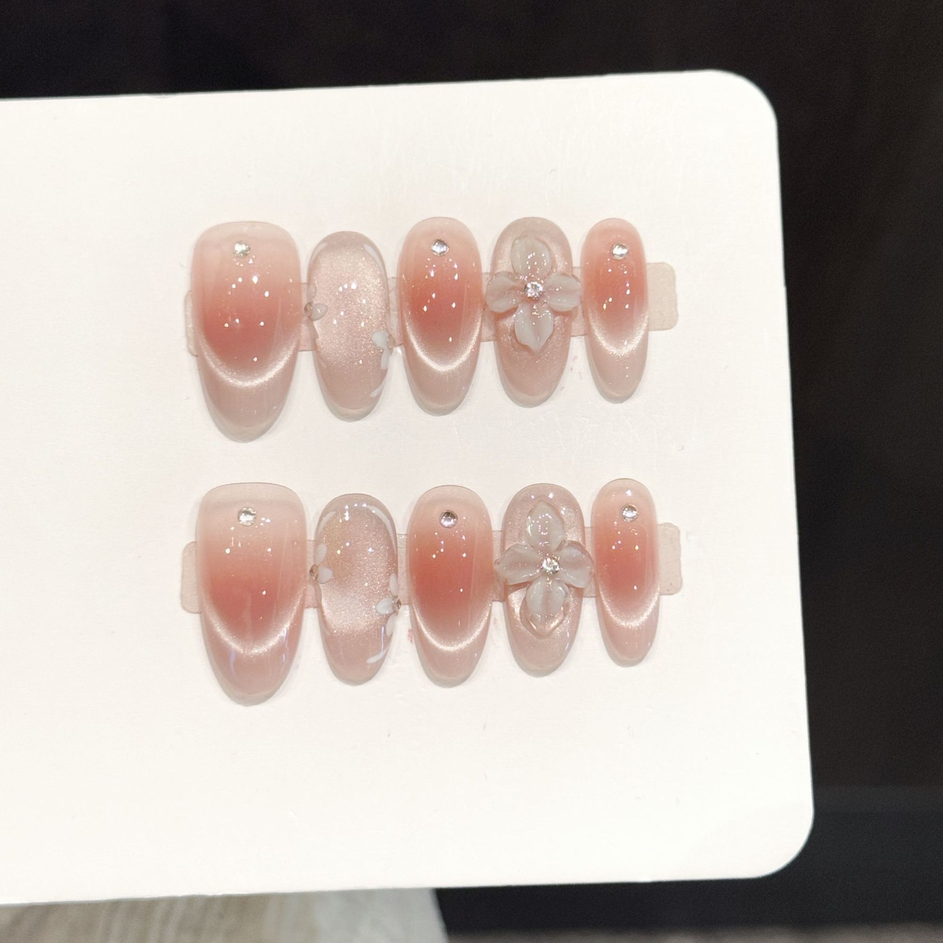 10 faux ongles press-on faits  - Pressed Flower Art avis et prix